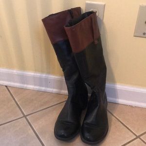 Black/Brown Boots